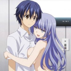 Blue Haired Anime Gay Meme Template