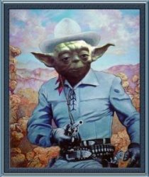 Cowboy Yoda Meme Template