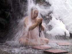 waterfall monk Meme Template