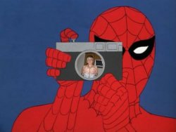 spiderman makes porn Meme Template