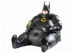 Sitting Fat Batman Meme Template