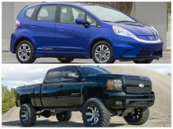 funnytruckvscar Meme Template