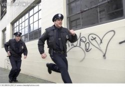 Cops Run Away Meme Template