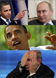 Obama v Putin Meme Template
