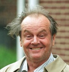 Jack Nicholson Crazy Hair Meme Template