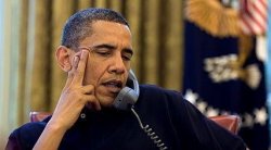 Obama On Phone Meme Template