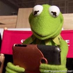 kermit phone Meme Template