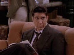 Ross Geller:  Frowned Upon Meme Template