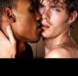 Interacial Gay Kiss Blank Meme Template