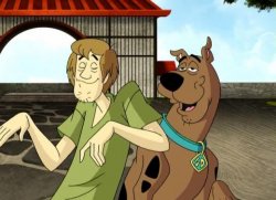 Stoned Scooby Doo and Shaggy Meme Template