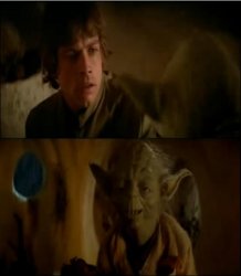 Luke & Yoda talk Meme Template
