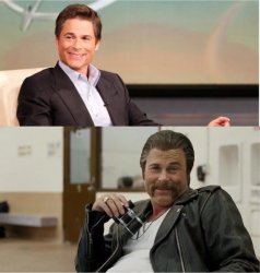 Creepy Rob Lowe Meme Template