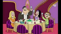 American dad family's diner Meme Template