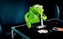 Kermit Coca Meme Template