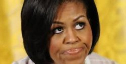 michelle obama looking up  Meme Template