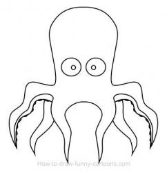 White cartoon octopus Meme Template