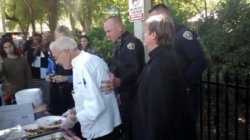 90 year old arrested feeding the homeless Meme Template