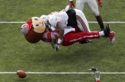 Brutus Buckeye Tackled Meme Template