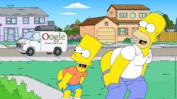 Homer and Bart Moonin Meme Template