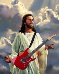 Jesus guitar Meme Template