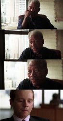 Morgan Freeman Good Luck Meme Template