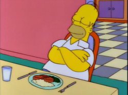 Homer Sleeping thinking Meme Template