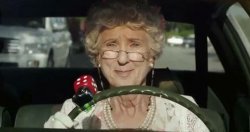 Grandma Driving Meme Template