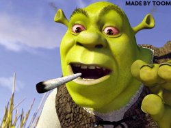 Smoking Shrek Meme Template