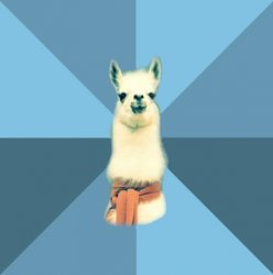 Linguistic Llama Meme Template