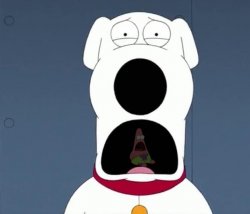 Family Guy Brian /w Patrick Both Surprised Meme Template