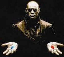 morpheus red and blue pill Meme Template