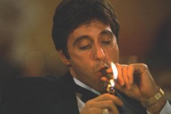 Scarface lights cigar Meme Template