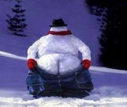 Xmas snowmen mooning Meme Template
