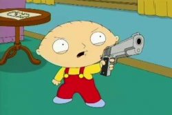 Stewie Aims Gun Meme Template