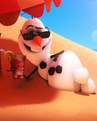 Olaf in summer Meme Template