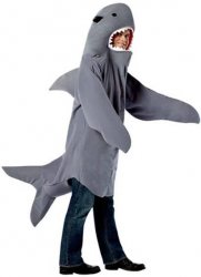 Shark Dressed Man Costume Meme Template