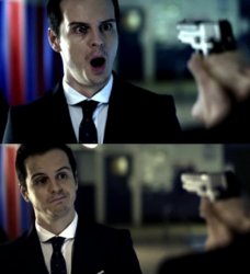 not impressed jim moriarty Meme Template