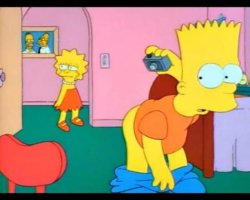 Bart Simpson Butt Meme Template