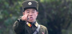Northkoreans pointing Meme Template