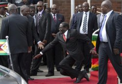 Mugabe Falls Meme Template