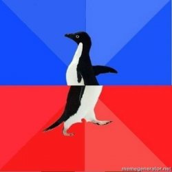 Social Awkward Penguin Meme Template