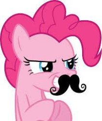 Mustache Pinkie Meme Template