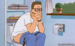Hank on toilet Meme Template