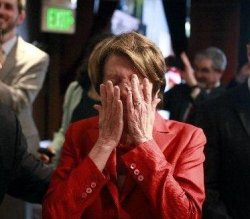 Nancy Pelosi Feigning Tears Meme Template