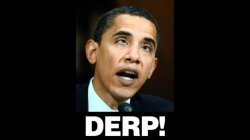 Obama derp face Meme Template