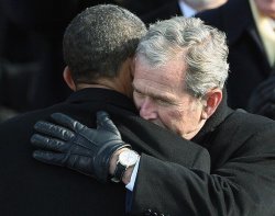 BushHugsObama Meme Template