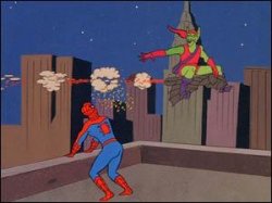 Spiderman and Green Goblin Meme Template