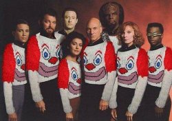 Star Trek: TNG Clown Sweaters Meme Template