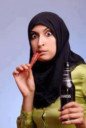 Surprised Muslim Lady Meme Template