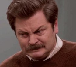 Crying Ron Swanson Meme Template